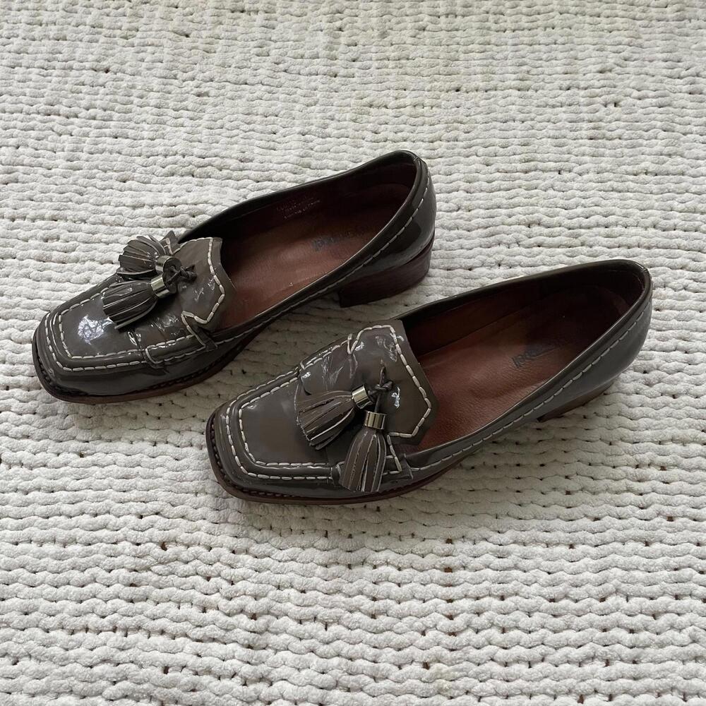 Jeffrey Campbell Women's Brown Patent Leather Loafers - Size 8.5 - Picture 4 of 5